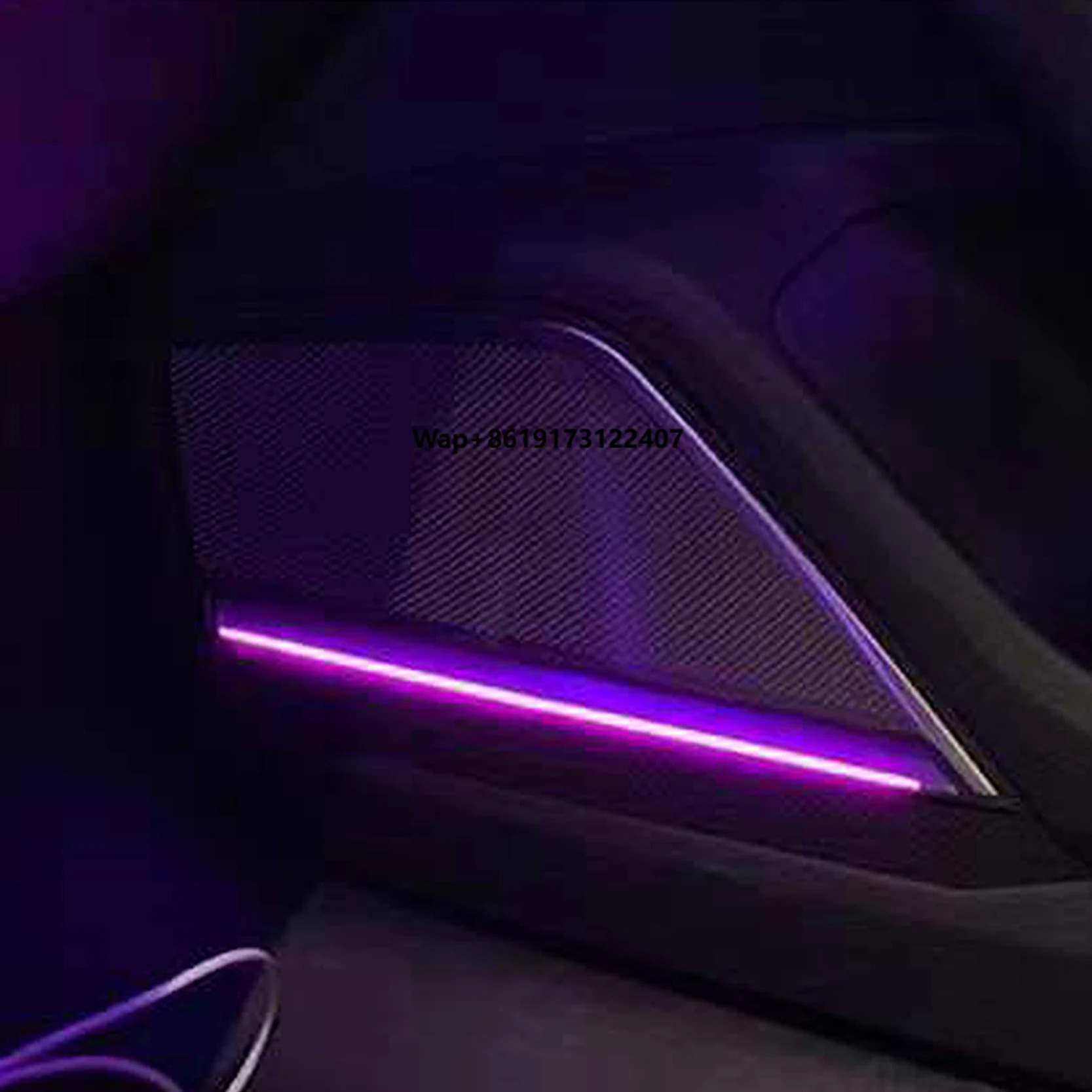 2019-2025 A6 A7 C8 LED Ambient Door Lights, BO-Style Metal Speaker Cover, Car Interior Trim